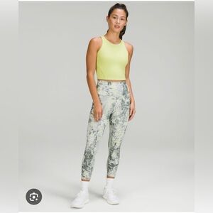 Lululemon Wunder Train High-Rise Crop 23" - Cinder Grain Smoked Spruce - Size 2